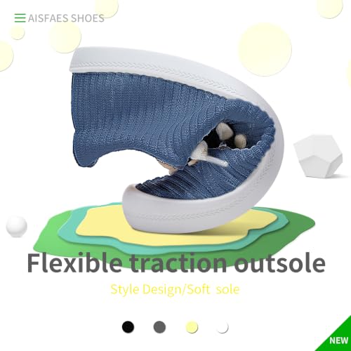 Image of AISFAESㅤ Mesh Slip On Shoes Women Comfort Knit Slip On Loafer Casual Fashion Sneaker Lightweight and Breathable Walking Flats