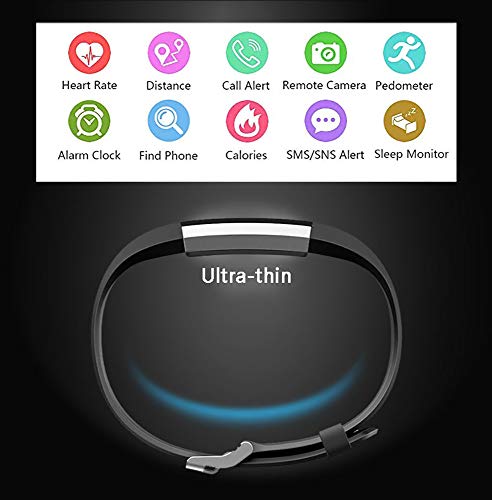 Yqg Slim Sports Activity Tracker Watch,Fitness Tracker With Heart Rate Monitor,Waterproof Pedometer Watch With Sleep Monitor, Step Tracker For Kids, Women,And Men 6 Colors (Red) #TOP1