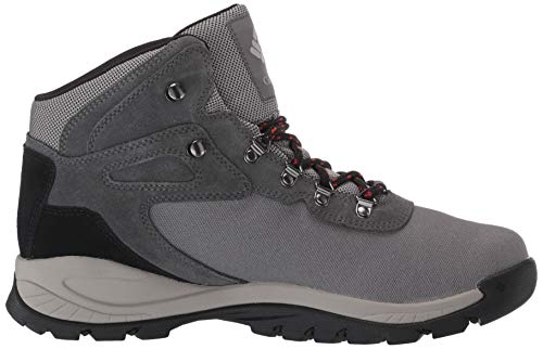 Columbia Bota masculina Newton Ridge Lt impermeável para caminhada, Titânio Ii/vermelho ferrugem, 9.