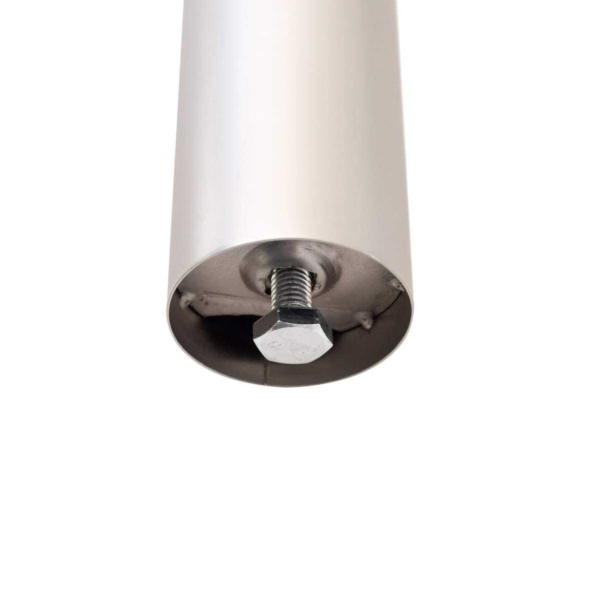 Sossai® Premium Patas de Mesa TBS | Regulable en Altura | Diseño: satín | 4 Piezas | Altura: 71 cm (710 mm) Ajustable + 2cm | Accesorios de Montaje incluidos