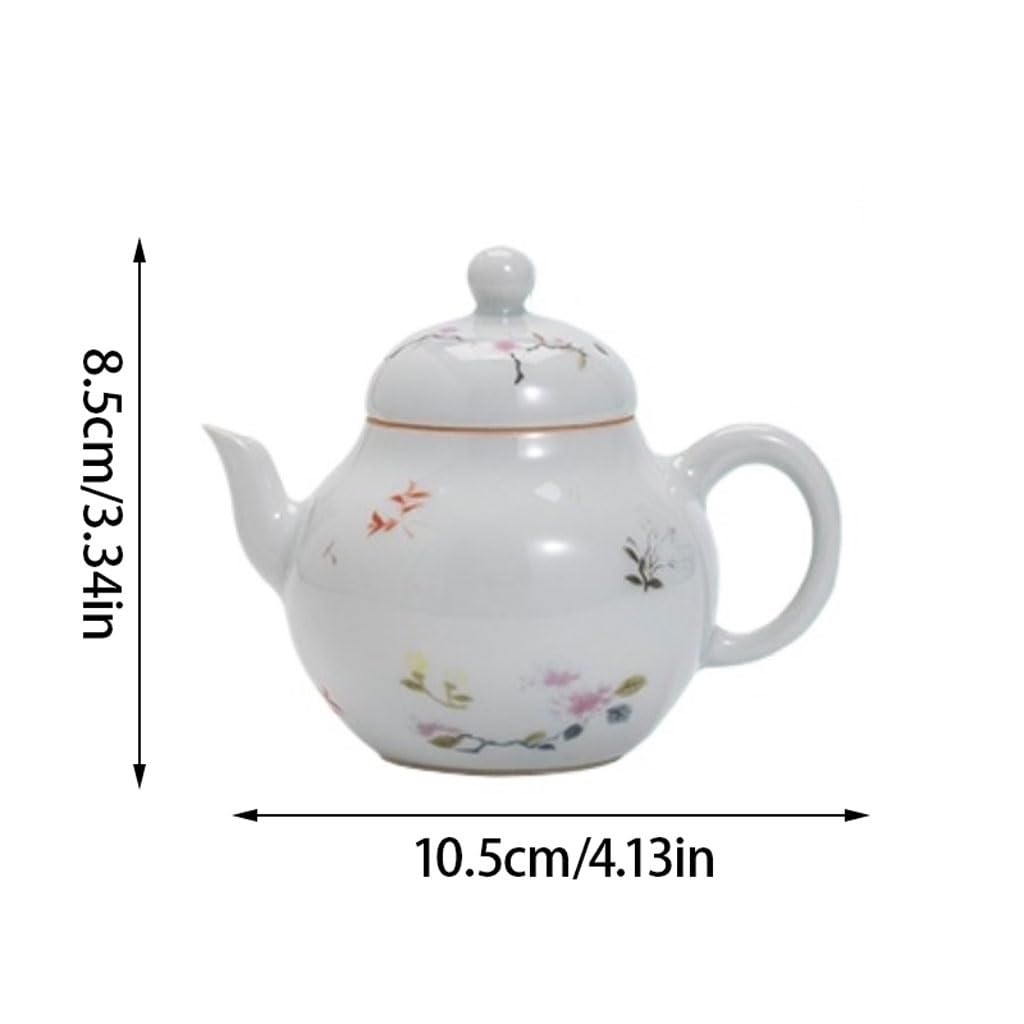 Keramik-Teekanne, japanische Teekanne, handgefertigte Teekanne, Keramik, für Zuhause, Kaffeekanne, geeignet für Partys, Reisen, Innen- und Außenbereich, Teekanne aus Keramik