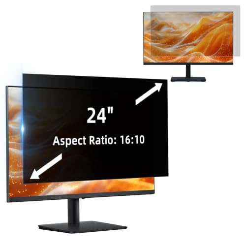Filtro de privacidad 24" 16:10 anti luz azul para monitores Dell y HP