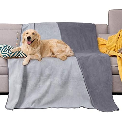 Waterproof Dog Blanket, Pet Blanket Waterproof Blanket Sofa Puppy Cat Fleece Throw Bed Car Seat Furniture Protector Cover Large 203 x 152 cm Cover