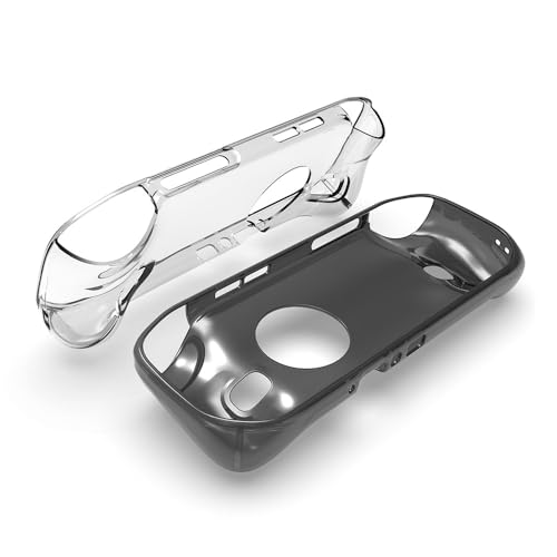 Clear Cover Case for MANGMI Pocket Max, Soft TPU Protective Sleeve Anti-Scratch Shockproof Skin Case Fitted Sleeve Game Console Full Protector Accessories (Translucent Black) - Thumbnail 4