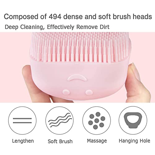 Image of Silicon Massage Bath Brush Hair Scalp & Bathing Brush For Cleaning Body Scrubber Blood Circulation Shampoo Dispenser Bathing Tool | Brushes, Men & Women