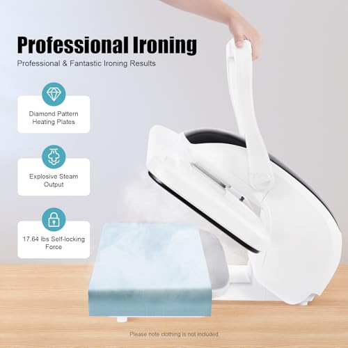 Using Intelligent Steam Press on clothes and sheets