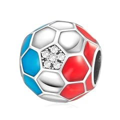 Red & Blue Football Charm 1511