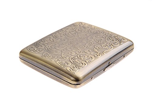 Quantum Abacus Cigarette Case made of zinc alloy, luxury elegance, holds 20 cigarettes, Mod. 518-02 (US)
