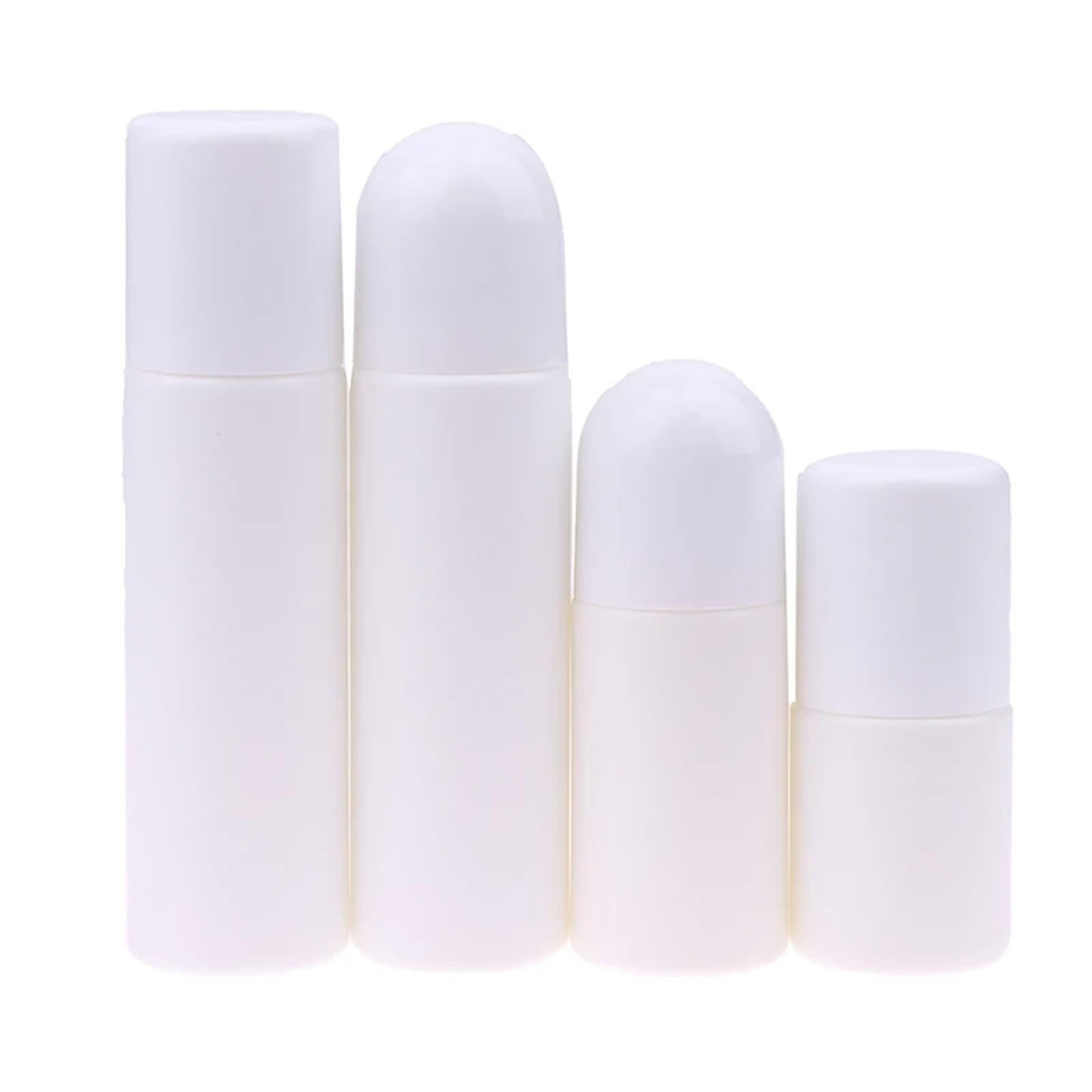 Roll-On-Flaschen, nachfüllbare Glasflaschen für ätherische Öle und DIY-Deo-Behälter, rund, 50 ml, 30–100 ml
