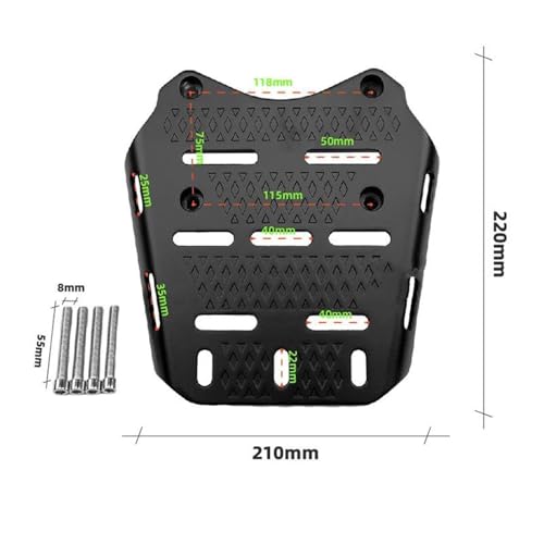Porte-bagages PCX résistant pour fixer un coffre de moto rigide - 2