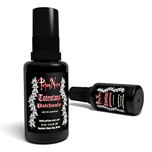 Totentanz - 25ml Patchouli Parfüm mit Rose, Jasmin & Lavendel - veganes Eau de Parfüm im original DarXity Samtbeutel Cover