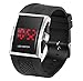 Produktbild DIGIFLEX Digitale Armbanduhr für Männer mit roter LED-Anzeige - in Schwarz EIN Elegantes Geschenk