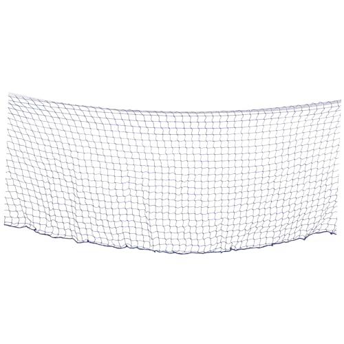 Mikikit Folding Badminton Net Replacement Net for Tennis Volleyball Mesh Bright Yellow