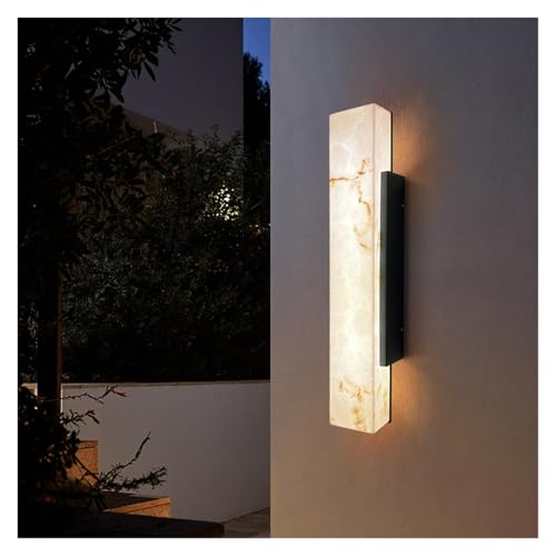 Applique murale LED extérieur effet marbre pour terrasse moderne