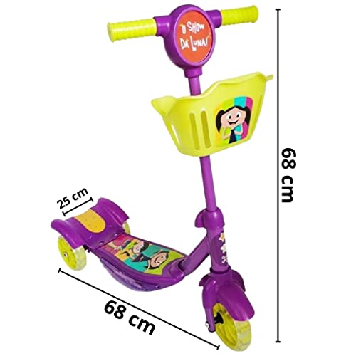 Patinete com Luz O Show da Luna Multikids - BR1749