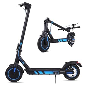 Elektrische Step Volwassenen 10 Inch, 36V 15Ah Accu, Tot 35 km Actieradius, Massieve Anti-lekbanden, Aluminium Frame, Mechanische Schijfrem Achter, Max. Belasting 100 kg, IPX5