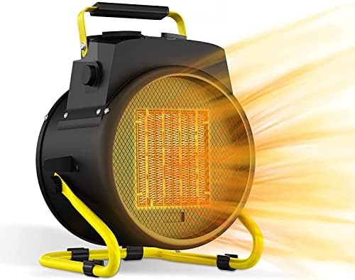 SEEYANG Portable Electric Heater, 1500W Outdoor Space Heater with 3 Modes, 3S PTC Fast Heat, Thermostat with Overheat Protection, Electric Space Heaters for Room, Patio, Garage, Greenhouse, Indoor Use