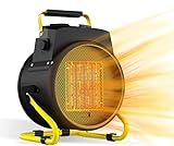 SEEYANG Portable Electric Heater, 1500W Outdoor Space Heater with 3 Modes, 3S PTC Fast Heat, Thermos