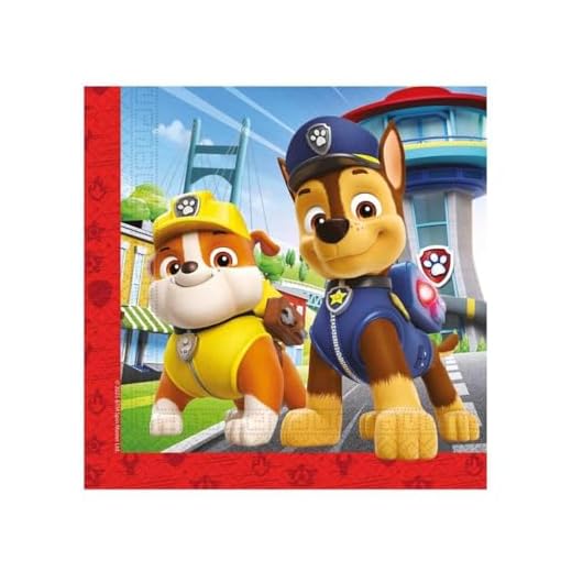 Paw Patrol Servietten, Rescue Heroes, 20 Stück