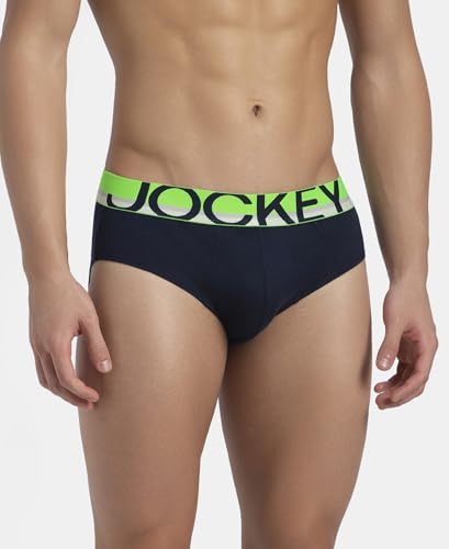 Image of Jockey FP01 Men's Super Combed Cotton Solid Brief with Ultrasoft Waistband