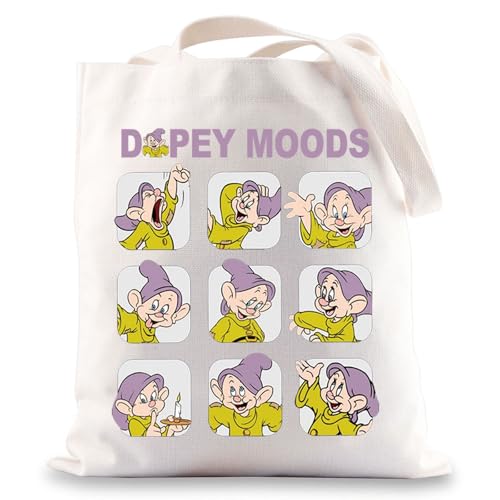 BWWKTOP Seven Spirits Tote Bag Snow's Protectors Gifts Spirits Moods Shoulder Bag Seven Friends Merchandise