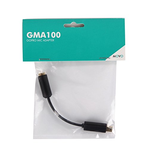Movo Gma100 3.5Mm Female Microphone Adapter Cable To Fit The Gopro Hero3, Hero3+ And Hero4 Black, White Or Silver Editions (Not Compatible With Other Versions) #TOP1
