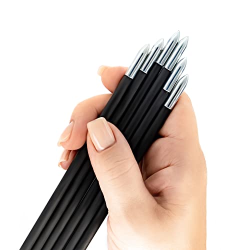 BALLISTA 12.8\" Mini Crossbow Bolts Carbon Arrows with Steel Tips, Half-Moon Nocks, OD 5.5mm (Pack of 6) - Thumbnail 3