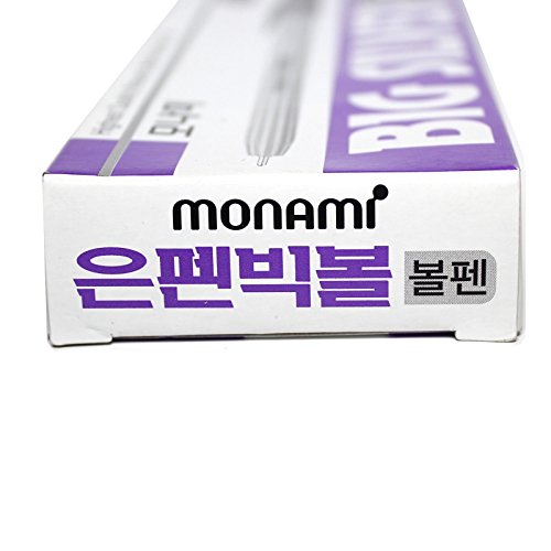 X12 Monami Big Silver Ball Point Pen,Fabric,Leather For Cutting - 1.0Mm - Silver Ink - Pack Of 12 Pens #TOP3