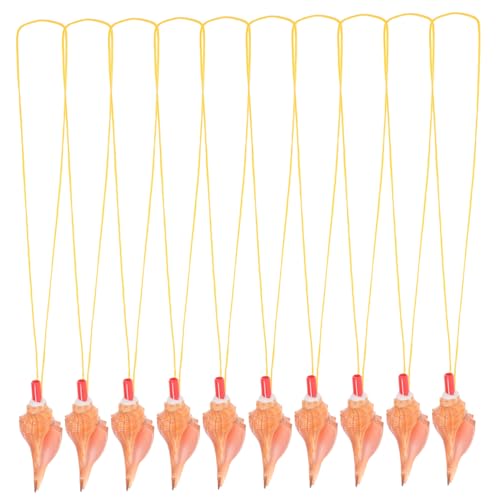 HANABASS 10Pcs Conch Whistle Fun Conch Shaped Whistles for Parties Travel Souvenirs and Playtime and Loud Noise Maker for Beach Decor