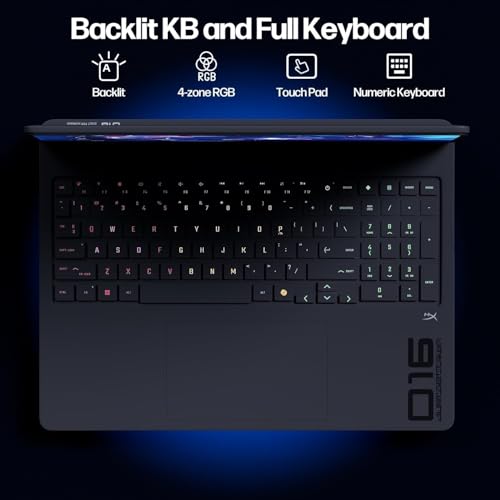 Image of HP Omen 16 RTX 5060 Gaming Laptop, 16 inch FHD+ 165Hz, AMD Ryzen AI 7 350, 64GB DDR5 RAM, 2TB SSD, RGB Backlit KB, Low Blue Light, Bundle with Thunderobot 7 in-1 USB-C Hub, Black, Win 11 Home