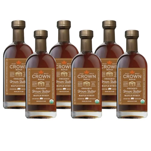 Crown Maple Brown Butter Flavor Organic Maple Syrup, 8.5 Fl