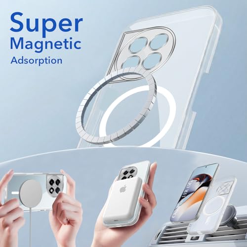 Image of Jkobi Lifetime Anti-Yellow MagSafe Compatible Clear Back Cover Case for OnePlus 11R (Sleek Hard Crystal | Shockproof and Camera Protection)