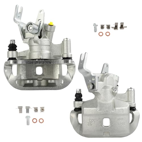 Image of SCITOO 19B2754 19B2755 Rear Left & Right Disc Brake Calipers w /Bracket Fit For Toyota For MR2 Spyder 2000-2002, Double Pistons