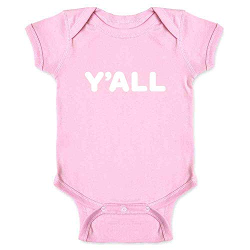Pop Threads YALL Funny Southern Classic Saying Quote Infant Baby Boy Girl Bodysuit