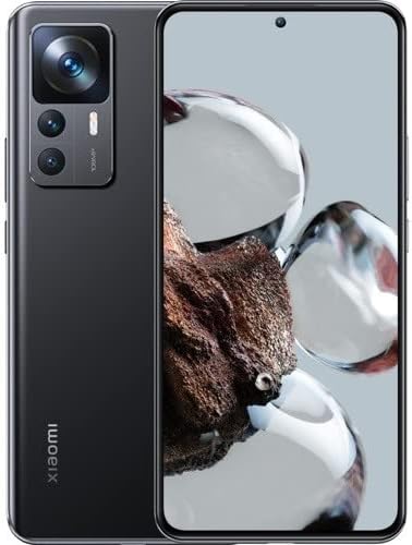 Xiaomi 12T 5G + 4G LTE (for Tmobile Mint Tello & Global) (128GB+8GB) Unlocked Worldwide 108MP Pro Camera 6.67″ 120Mhz (Black (Global Version))