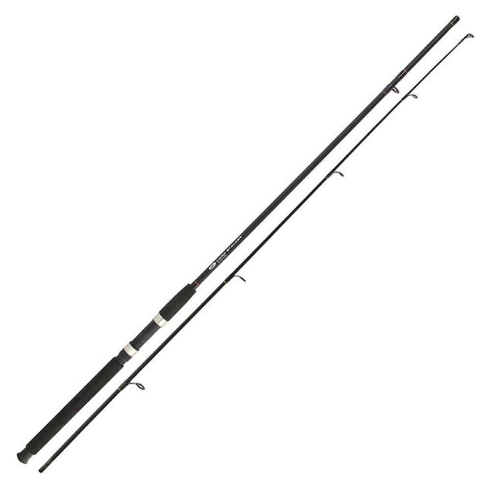 Karpfenrute aus Fiberglas 8ft / 2,40m – 2,00 lbs Carp Stalker Rute – Leichte 2-teilige Steckrute zum Stalken & Uferangeln Transportmaß 1,26 m Mattschwarz