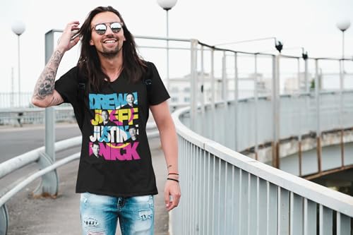 98 Degrees Group Names Adult Black Short Sleeve T Shirt Vintage Style 90s Boy Band Graphic Tees3