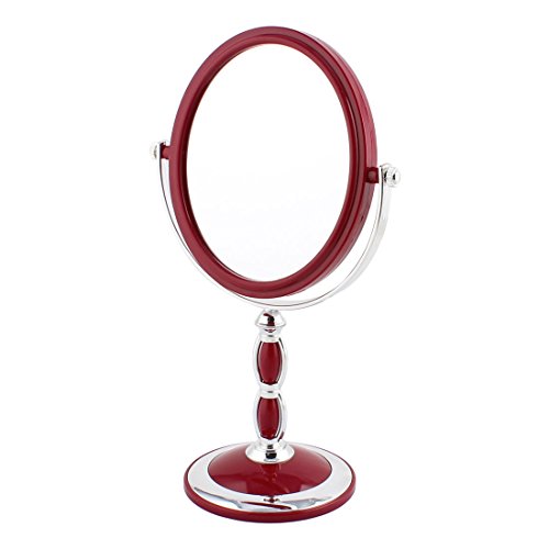 Espejo de Maquillaje Ovalado Vintage Doble Cara Ruilogod