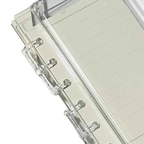 Carnet multifonction bloc-notes acrylique transparent feuilles lignées A7 - 2