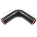 90 Degree Silicone Elbow Coupler Hose 1 3/4 inch 4Ply for Air Intake,Turbo Intercooler 4in Length Rubber Radiator Tube Boot with 2PCS Clamps