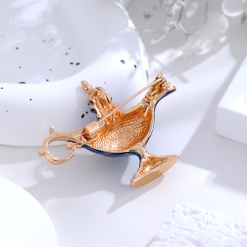 Image of Brooch pins Women Enamel Crystal Animal Insect Pin Lapel Pin Large Safety Pin