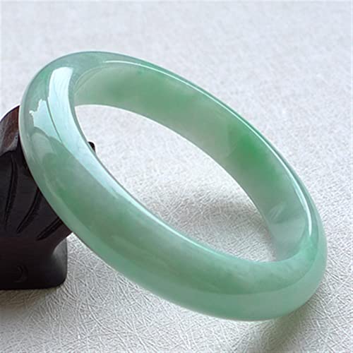 Bracelet en jade naturel vert clair de 54-64mm pour femme - 3