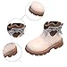 Girls Short Boots Fashion Ankle Boots With Side Zipper,Cute Goth Boot PU Leather Dress Shoes Waterproof Western Boot