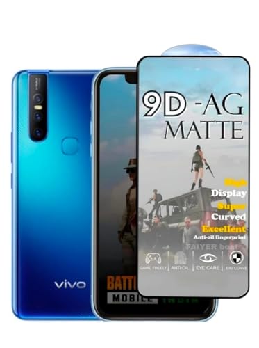 Image of Premium Tempered Glass for ViVO V15(matte finish glass, Pack of 1) Full Screen Coverage gaming matte Screen Protector Guard (VIVO V15)