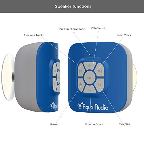 Gideon Portable Waterproof Bluetooth Speaker With Suction Cup - 10 Hours Playtime/Built-In Mic #TOP2