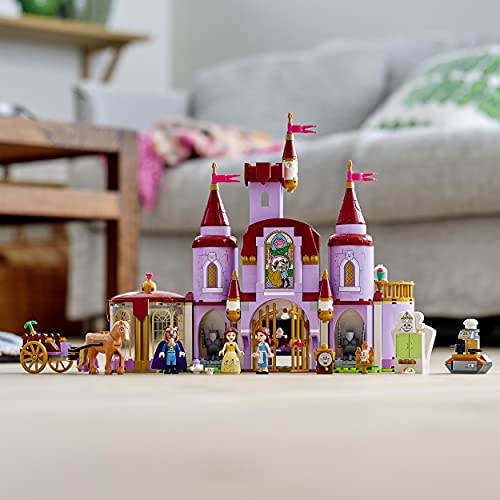 43196 Disney Princess Il Castello di Belle e della Bestia, Set delle Principesse con 3 Mini Bamboline - Lego - Immagine 6