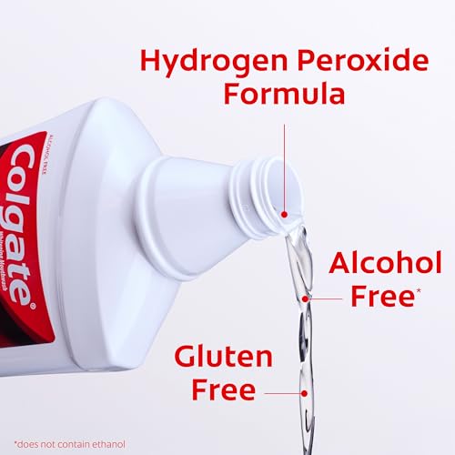 Colgate Optic White Teeth Whitening Mouthwash, Icy Fresh Mint, 6Pk, 16fl oz | 2% Hydrogen Peroxide Whitening Formula, Enamel-Safe, Alcohol-Free, Seals Out New Stains, Freshens Breath, Non-Burning - image 5
