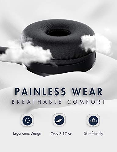 Mpow, cuffie per computer, 3,5 mm/USB con microfono a cancellazione del rumore, driver stereo da 40 mm, cuffie cablate con conversazione trasparente per sale conferenze, telefono, laptop, tablet