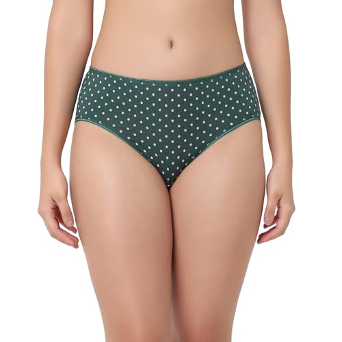 Image of juliet Cotton Hipster Premium Panties Set of 5 Full Coverage Stretchable Fabric