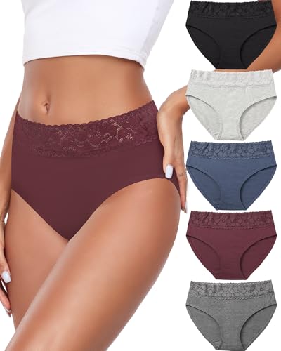 Altheanray pact underwear women Lace Bikini Panties for Women Breathable